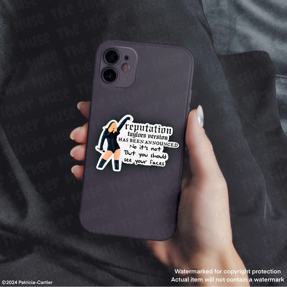 REPUTATION Taylor Swift handmade vinyl sticker - Picture 1 of 3